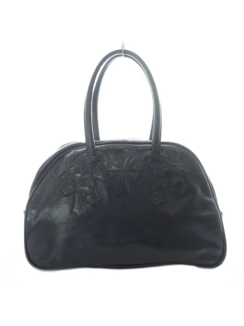 Chrome Hearts Gym MD Gym Tote Cemetery Cross Patch Leather Dagger 925 Sterling